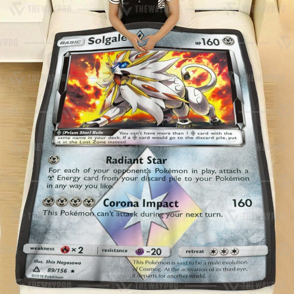 Solgaleo Prism Star Ultra Prism Pokemon Blanket Solgaleo Prism Star Ultra Prism Pokemon Blanket