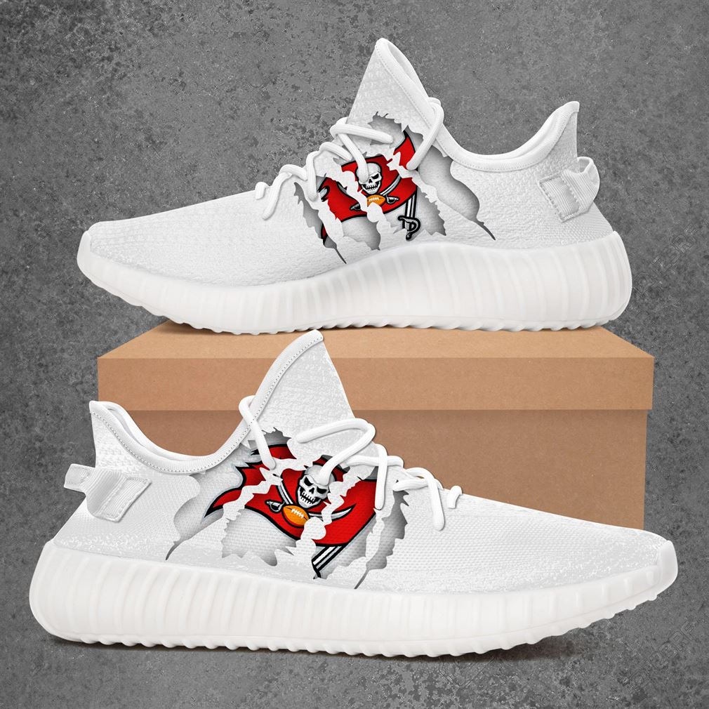 Tampa Bay Buccaneers Nfl Sport Teams Boost Sneakers Shoes White Tampa Bay Buccaneers Nfl Sport Teams Boost Sneakers Shoes White