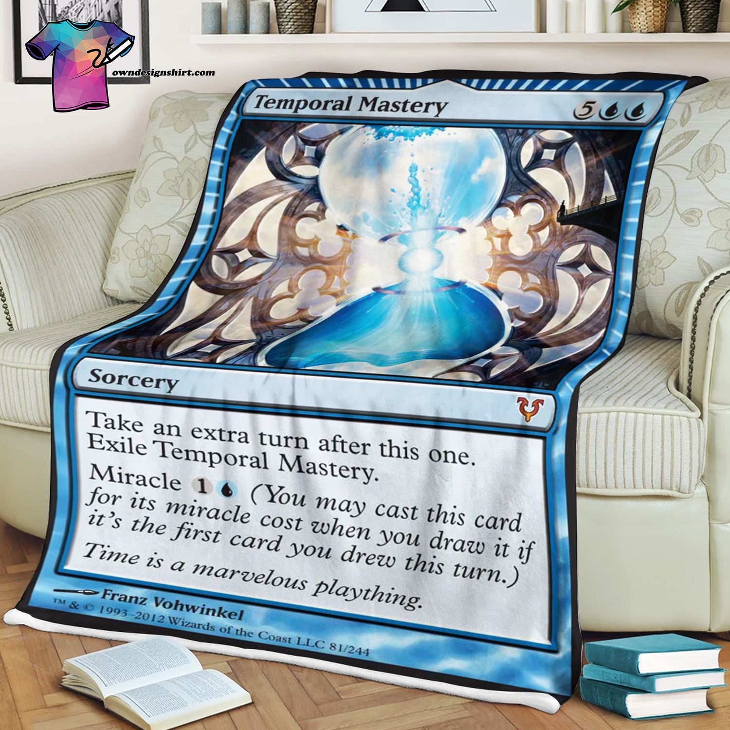 Temporal Mastery Game Magic The Gathering Blanket Temporal Mastery Game Magic The Gathering Blanket