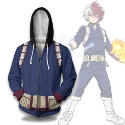 Todoroki Hoodie My Hero Academia Jacket MHA Clothes Anime Outfits