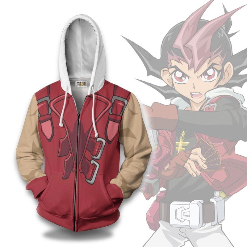 Yuma Tsukumo Cosplay Costume Yu-Gi-Oh! ZEXAL Hoodie Anime Outfits Yuma Tsukumo Cosplay Costume Yu-Gi-Oh! ZEXAL Hoodie Anime Outfits