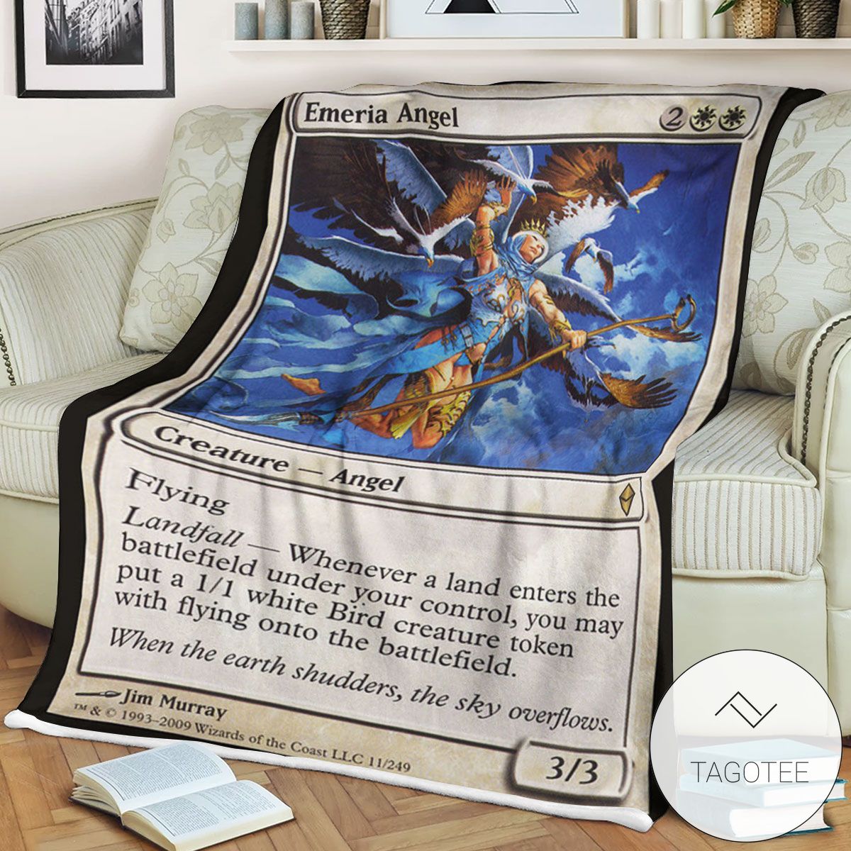 Zendikar 11 Emeria Angel Mtg Blanket Zendikar 11 Emeria Angel Mtg Blanket