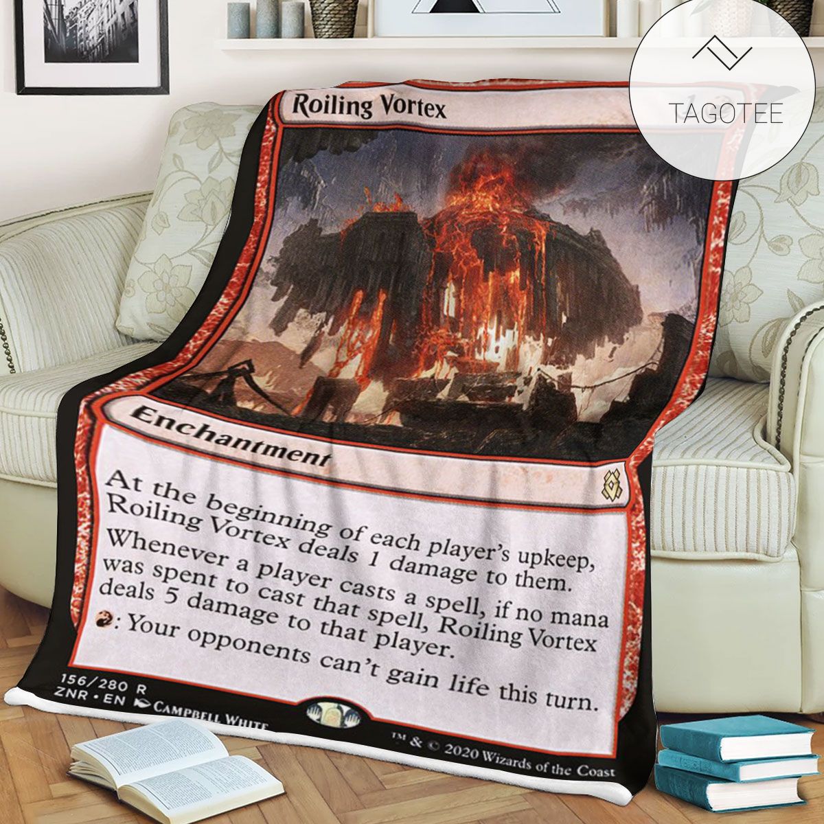 Znr 156 Roiling Vortex Mtg Game Magic The Gathering Fleece Blanket Znr 156 Roiling Vortex Mtg Game Magic The Gathering Fleece Blanket