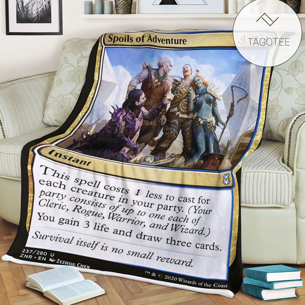 Znr 237 Spoils Of Adventure Mtg Game Magic The Gathering Fleece Blanket Znr 237 Spoils Of Adventure Mtg Game Magic The Gathering Fleece Blanket