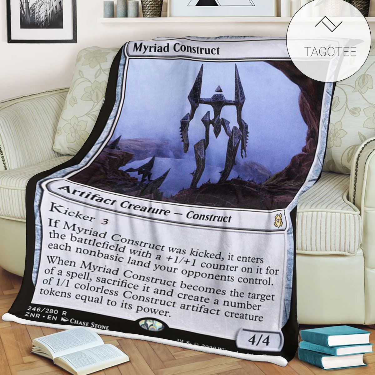 Znr 246 Myriad Construct Mtg Game Magic The Gathering Fleece Blanket Znr 246 Myriad Construct Mtg Game Magic The Gathering Fleece Blanket