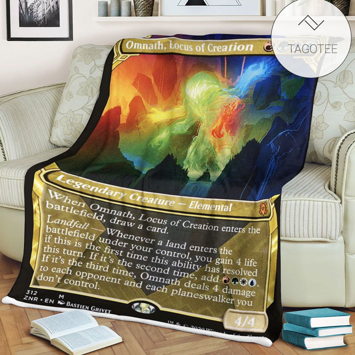 Znr 312 Omnath Locus Of Creation Mtg Game Magic The Gathering Fleece Blanket Znr 312 Omnath Locus Of Creation Mtg Game Magic The Gathering Fleece Blanket