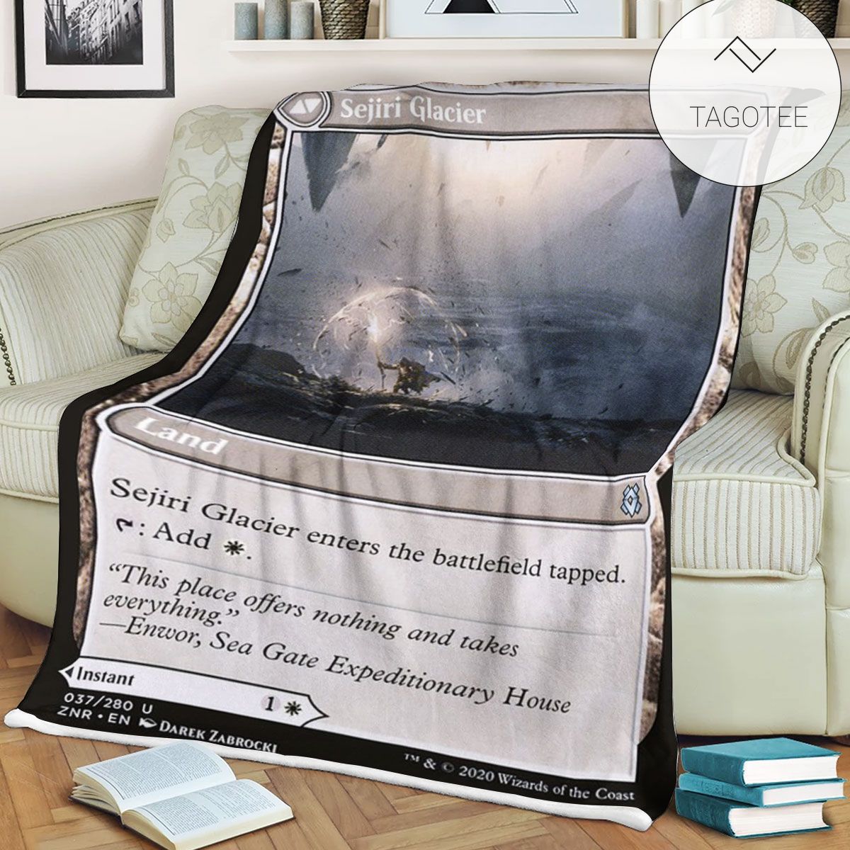 Znr 37 Sejiri Glacier Mtg Game Magic The Gathering Fleece Blanket Znr 37 Sejiri Glacier Mtg Game Magic The Gathering Fleece Blanket