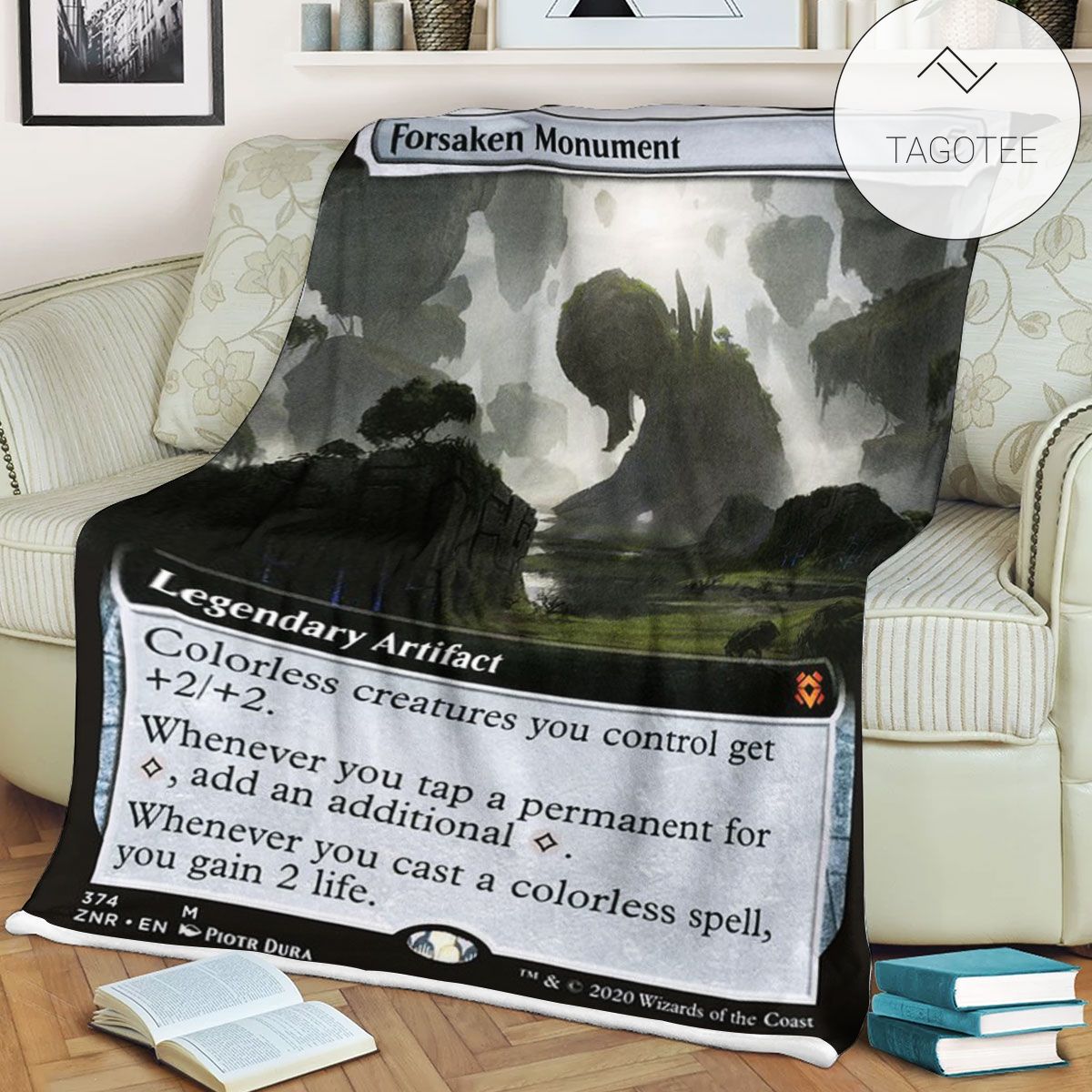 Znr 374 Forsaken Monument Mtg Game Magic The Gathering Fleece Blanket Znr 374 Forsaken Monument Mtg Game Magic The Gathering Fleece Blanket