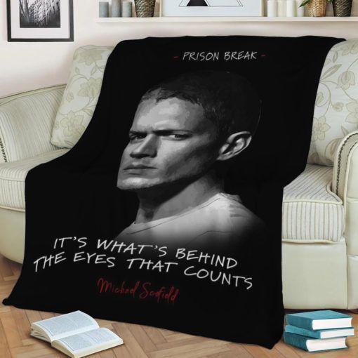 MICHAEL SCOFIELD FLEECE BLANKET GIFT FOR FAN MICHAEL SCOFIELD FLEECE BLANKET GIFT FOR FAN