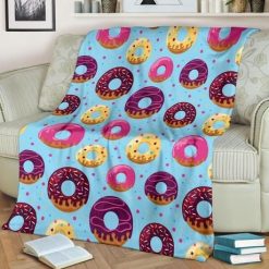 YUMMY FOOD DONUT BEST SELLER FLEECE BLANKET GIFT FOR FAN