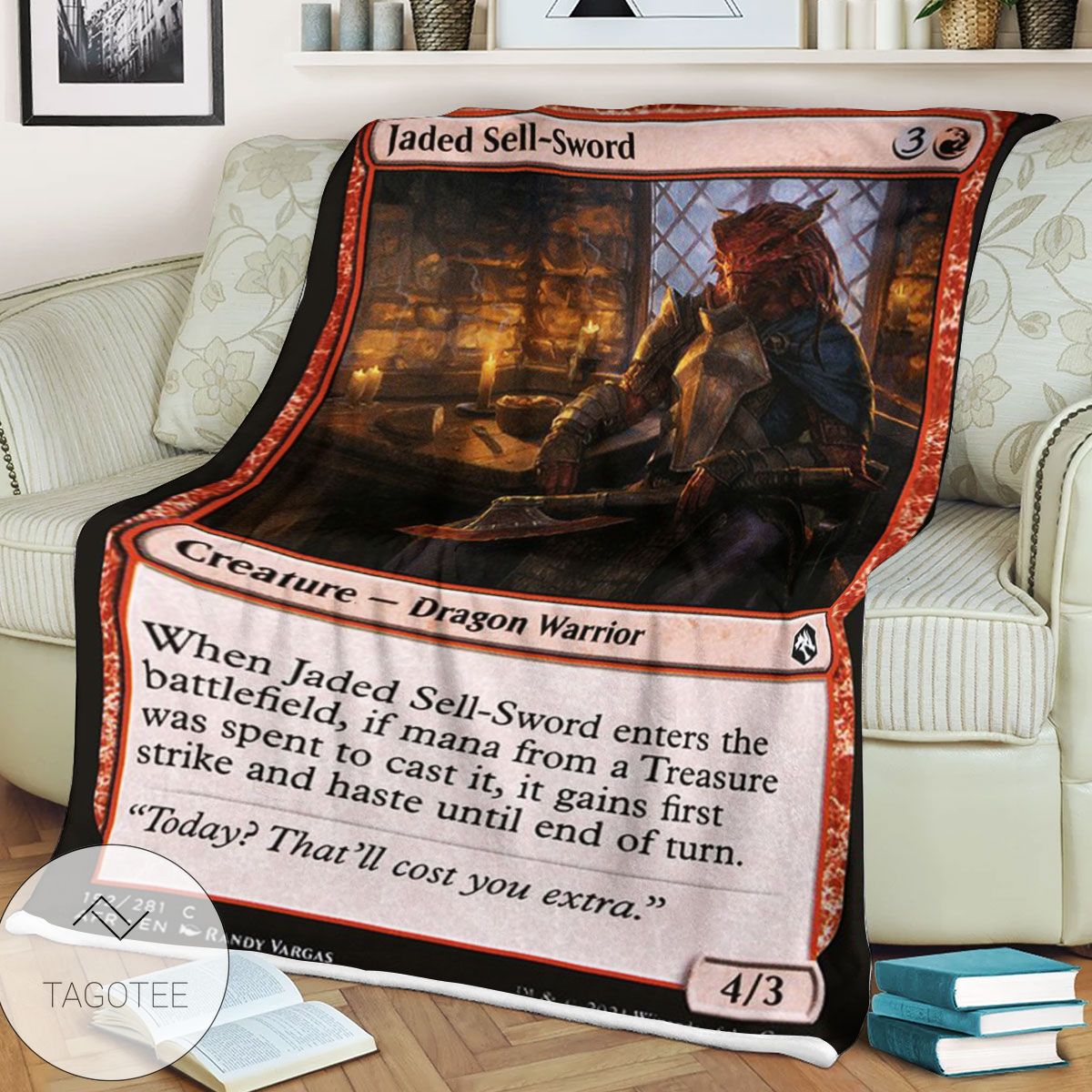 Afr 152 Jaded Sell Sword Magic The Gathering Mtg Blanket Afr 152 Jaded Sell Sword Magic The Gathering Mtg Blanket