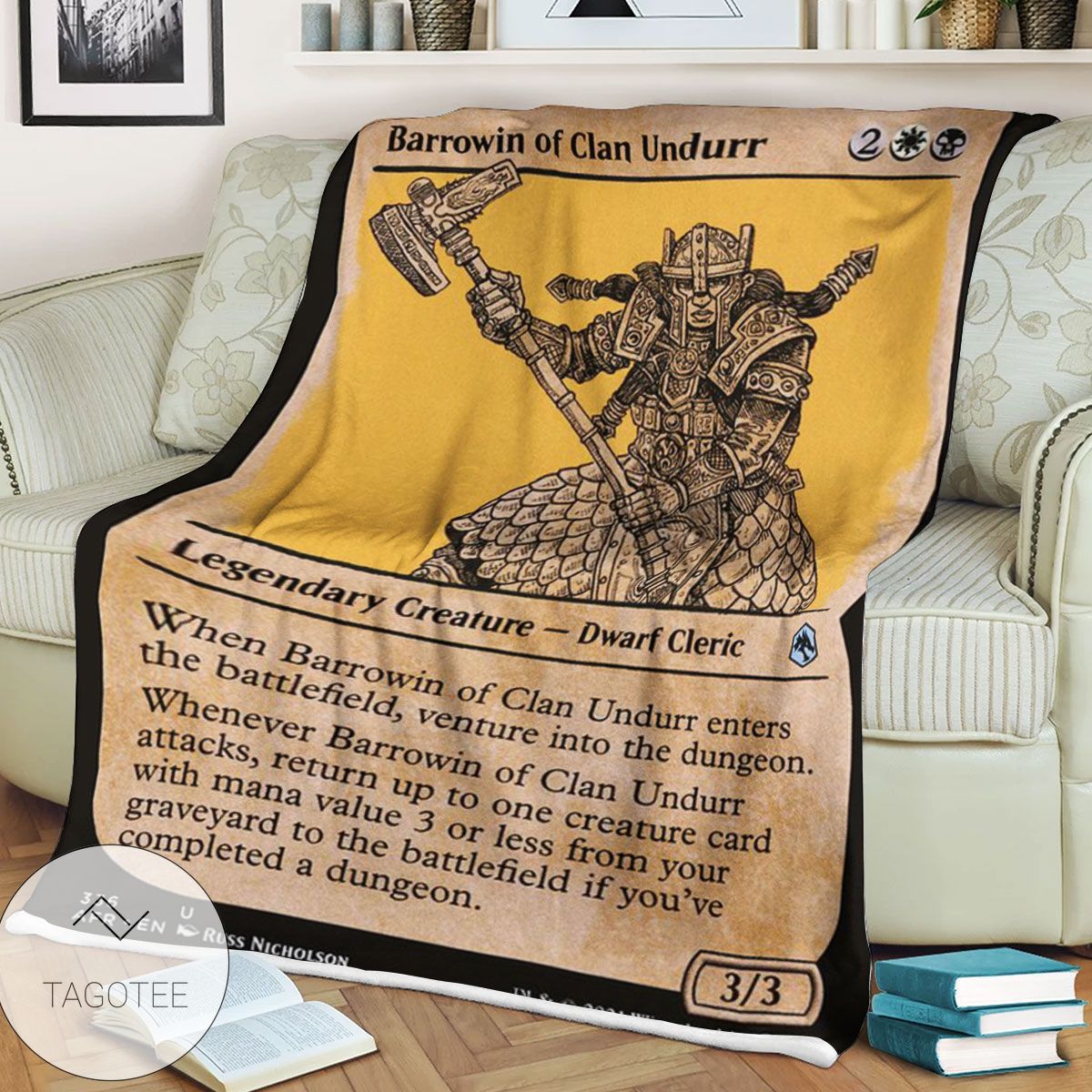 Afr 336 Barrowin Of Clan Undurr Magic The Gathering Mtg Blanket Afr 336 Barrowin Of Clan Undurr Magic The Gathering Mtg Blanket