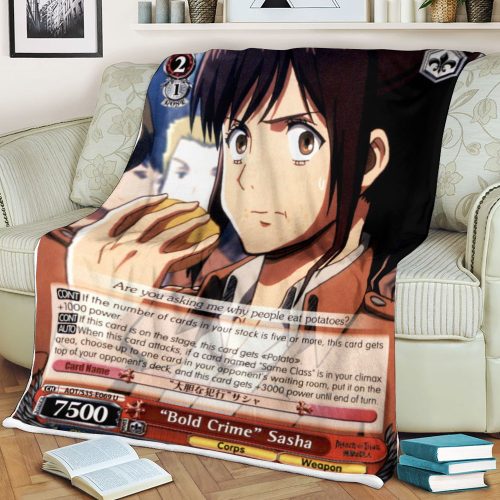 Attack On Titan Bold Crime Sasha Blanket