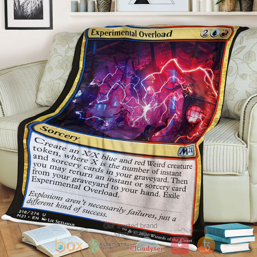 Game Mtg Experimental Overload Fleece Blanket Game Mtg Experimental Overload Fleece Blanket