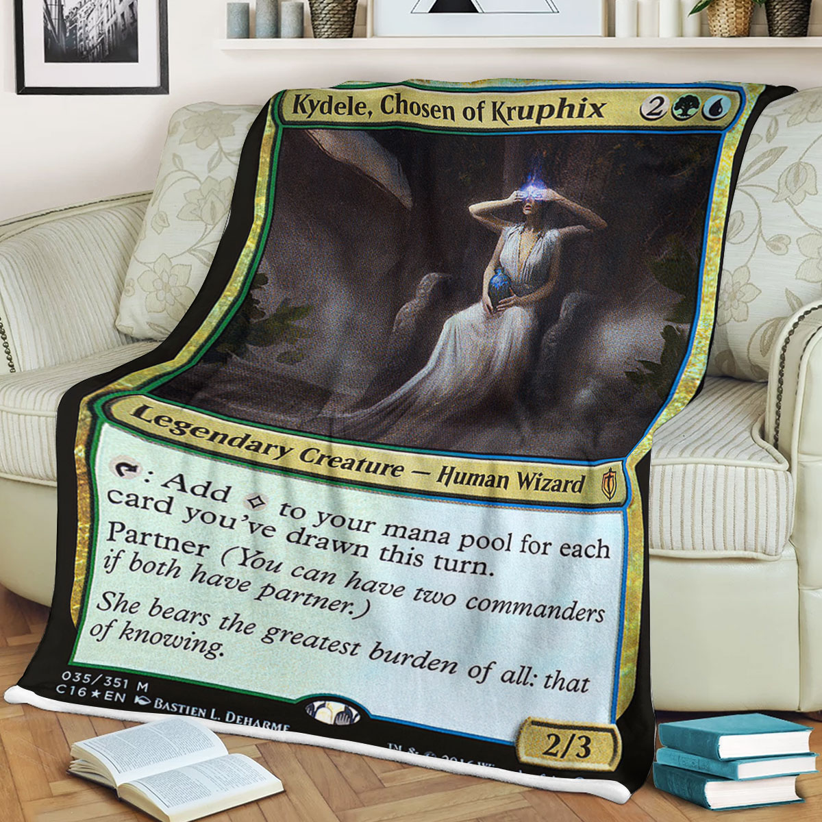 Game Mtg Magic The Gathering Kydele Chosenof Kruphix Sherpa Blanket Game Mtg Magic The Gathering Kydele Chosenof Kruphix Sherpa Blanket