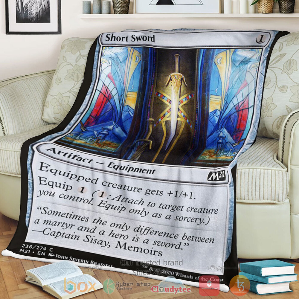 Game Mtg Short Sword Fleece Blanket Game Mtg Short Sword Fleece Blanket