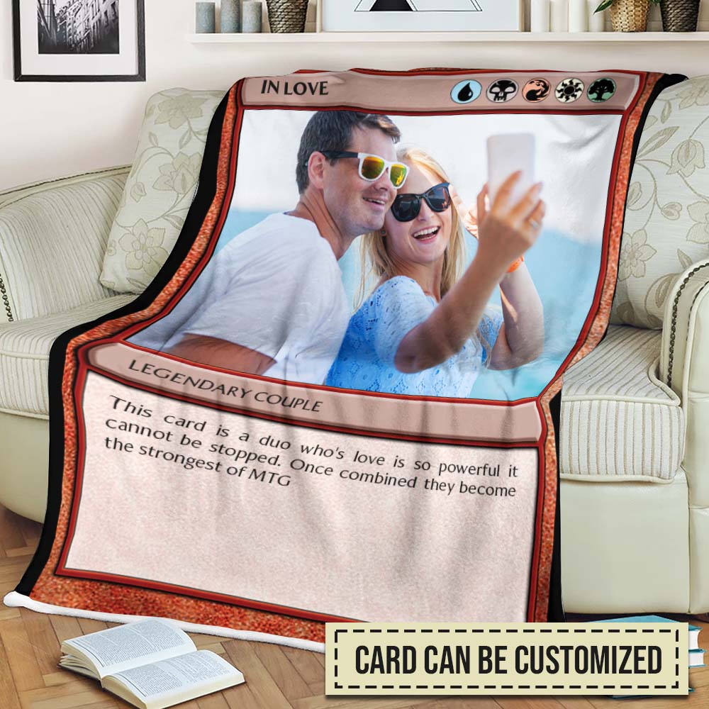 In Love Legendary Couple Mtg Card Soft Blanket In Love Legendary Couple Mtg Card Soft Blanket