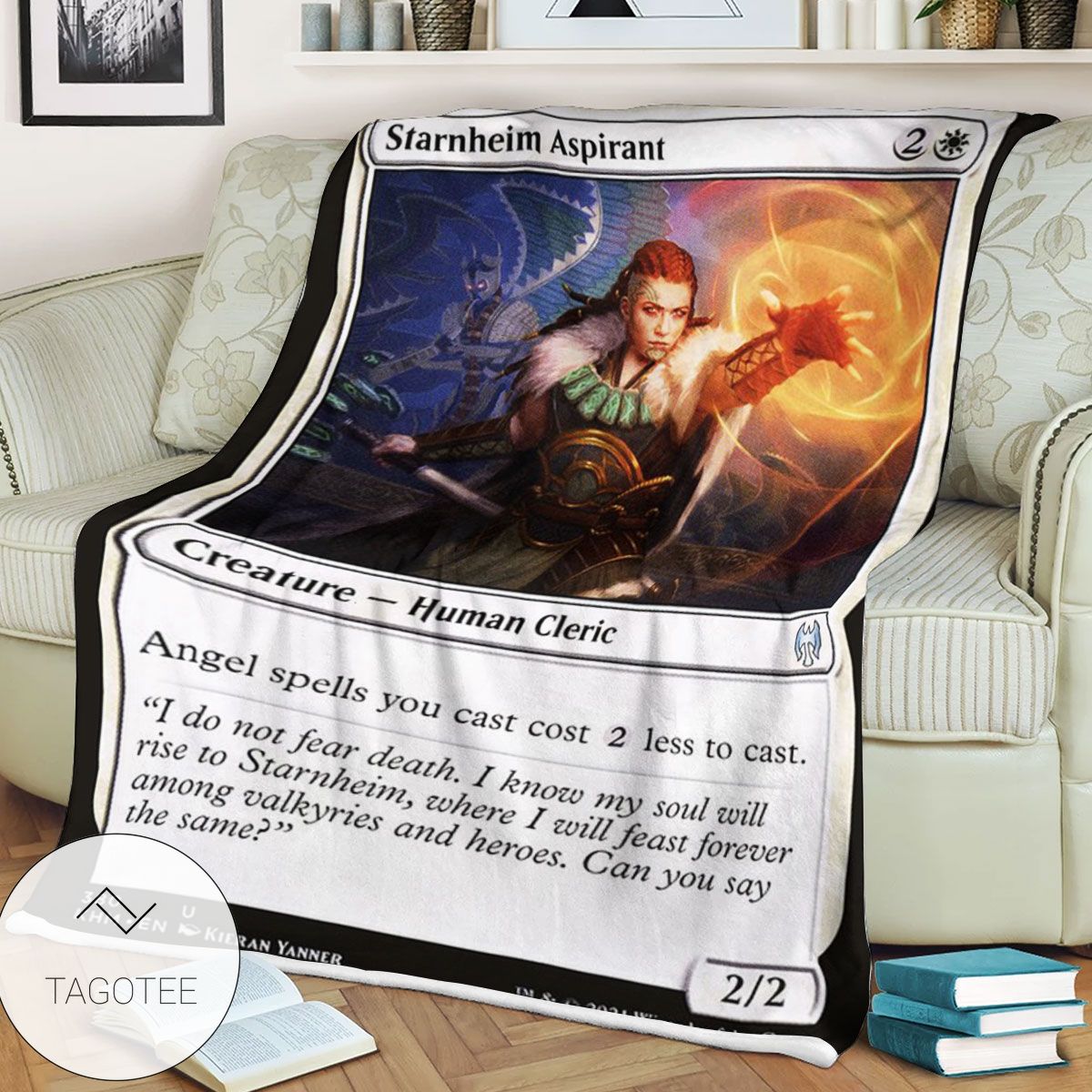 Khm 380 Starnheim Aspirant Mtg Game Magic The Gathering Blanket Khm 380 Starnheim Aspirant Mtg Game Magic The Gathering Blanket