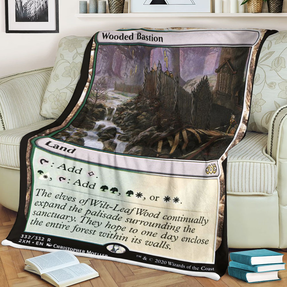 Magic The Gathering 2Xm 332 Wooded Bastion Blanket Magic The Gathering 2Xm 332 Wooded Bastion Blanket