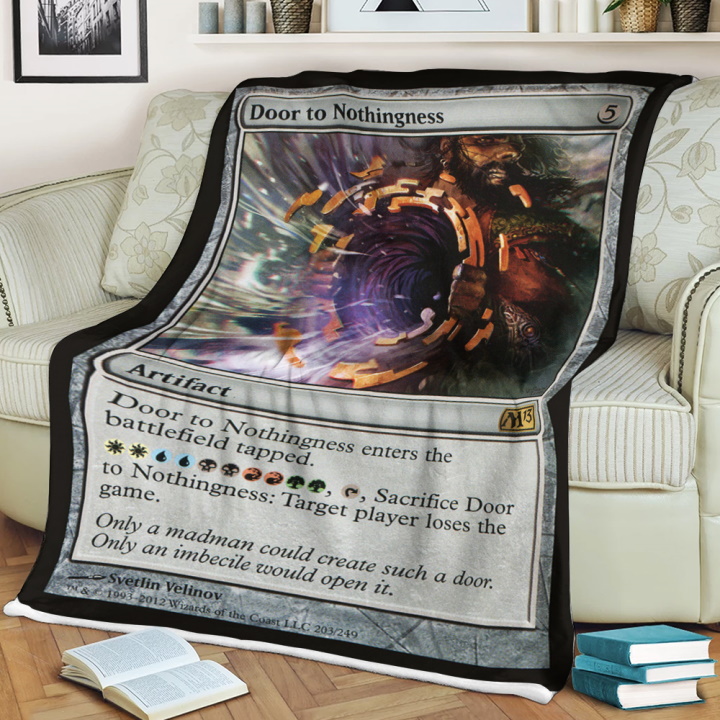 Magic The Gathering Door To Nothingness Blanket Magic The Gathering Door To Nothingness Blanket