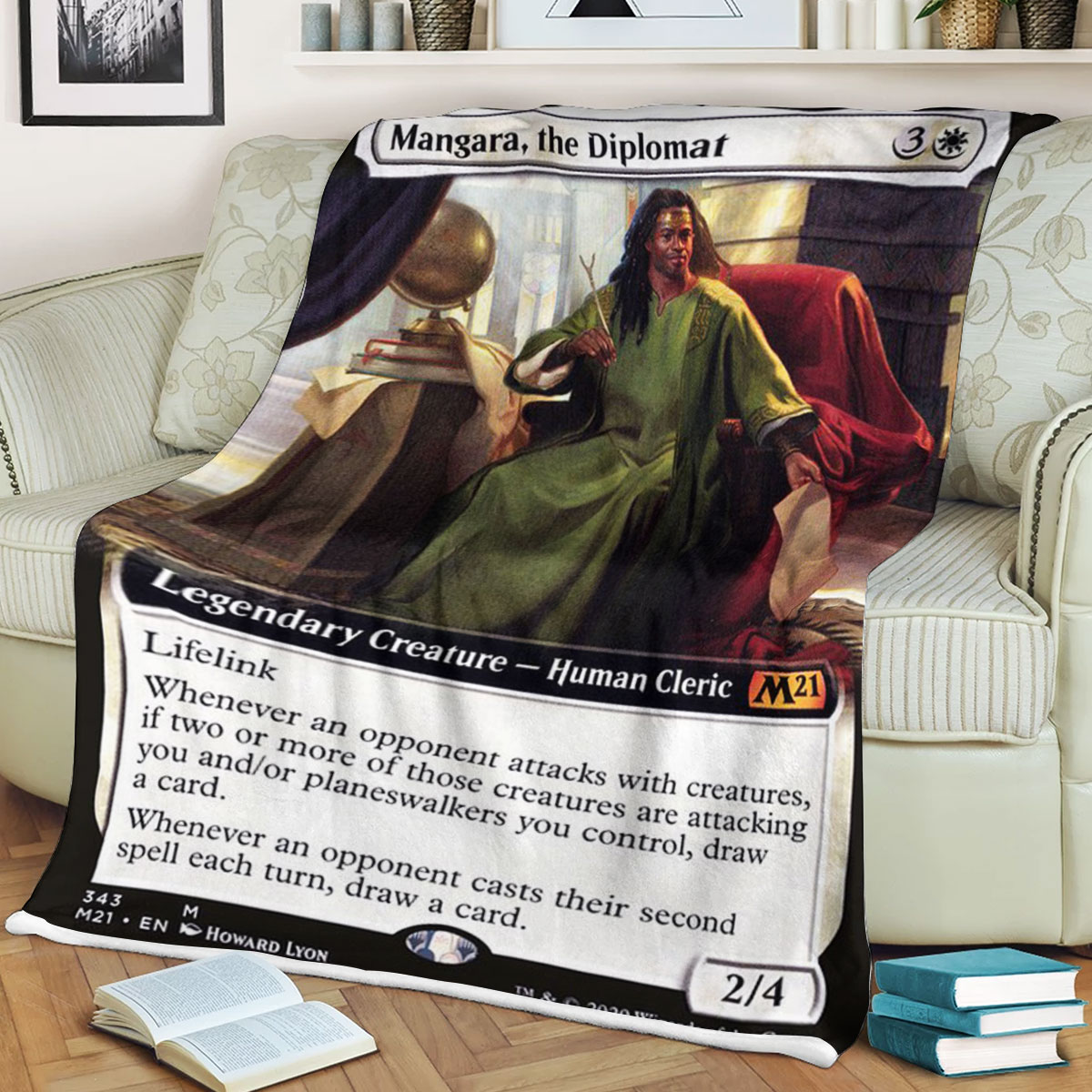 Magic The Gathering M21 343 Mangara The Diplomat Blanket Magic The Gathering M21 343 Mangara The Diplomat Blanket