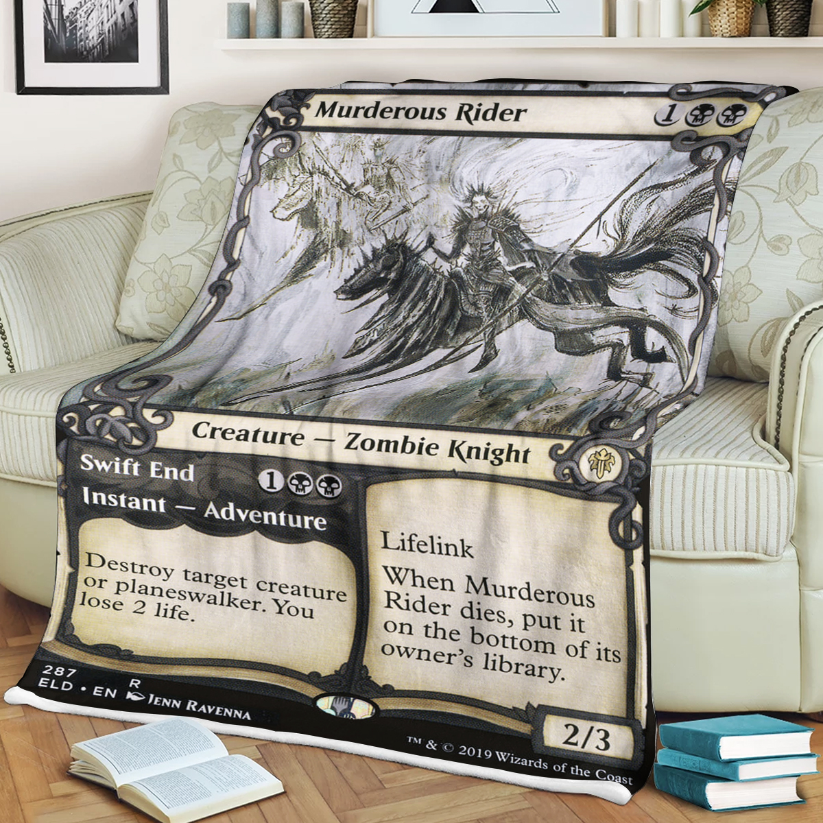 Magic The Gathering Murderous Rider Blanket Magic The Gathering Murderous Rider Blanket