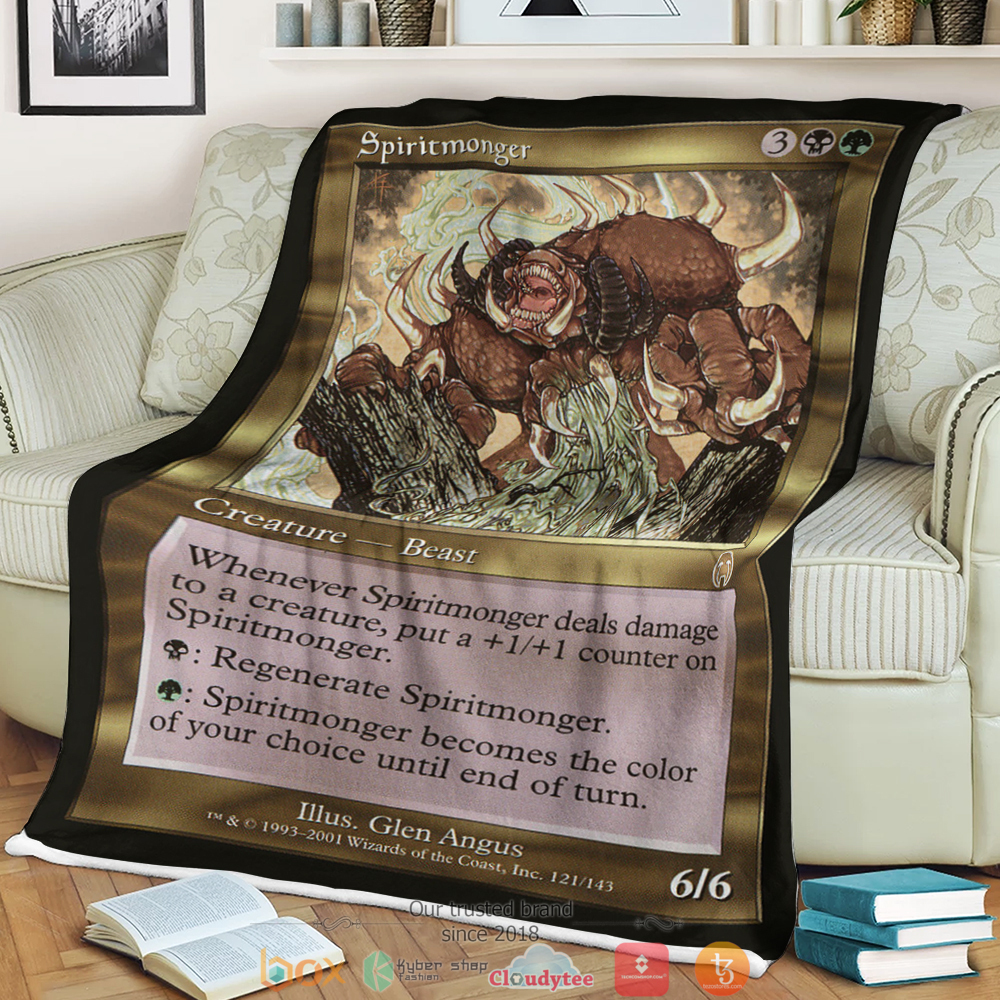 Magic The Gathering Spiritmonger Blanket Magic The Gathering Spiritmonger Blanket