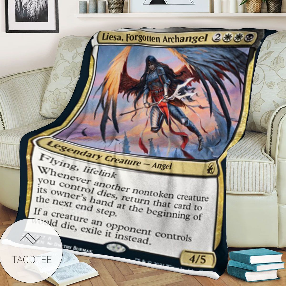 Mid 232 Liesa Forgotten Archangel Mtg Game Magic The Gathering Blanket Mid 232 Liesa Forgotten Archangel Mtg Game Magic The Gathering Blanket