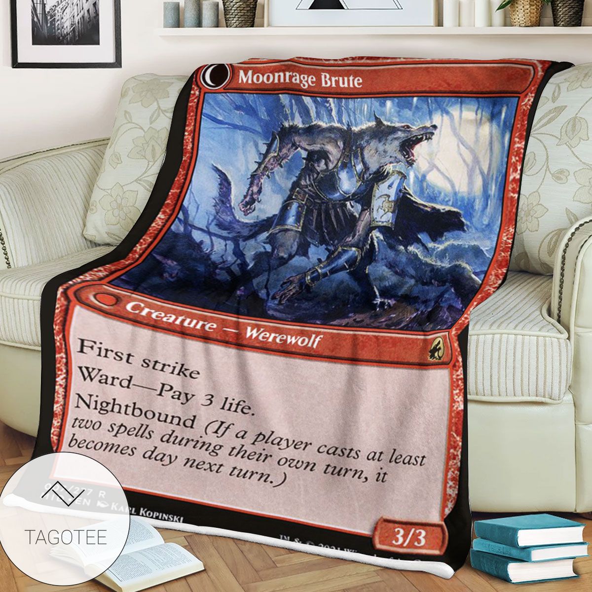 Mid 7 Moonrage Brute Mtg Game Magic The Gathering Blanket Mid 7 Moonrage Brute Mtg Game Magic The Gathering Blanket