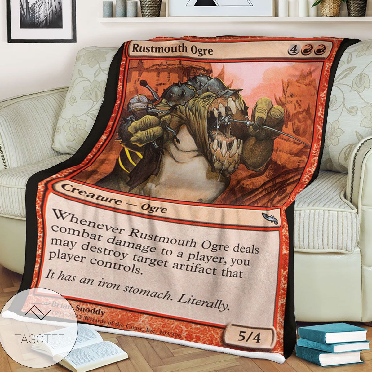 Mrd 103 Rustmouth Ogre Magic The Gathering Mtg Blanket Mrd 103 Rustmouth Ogre Magic The Gathering Mtg Blanket