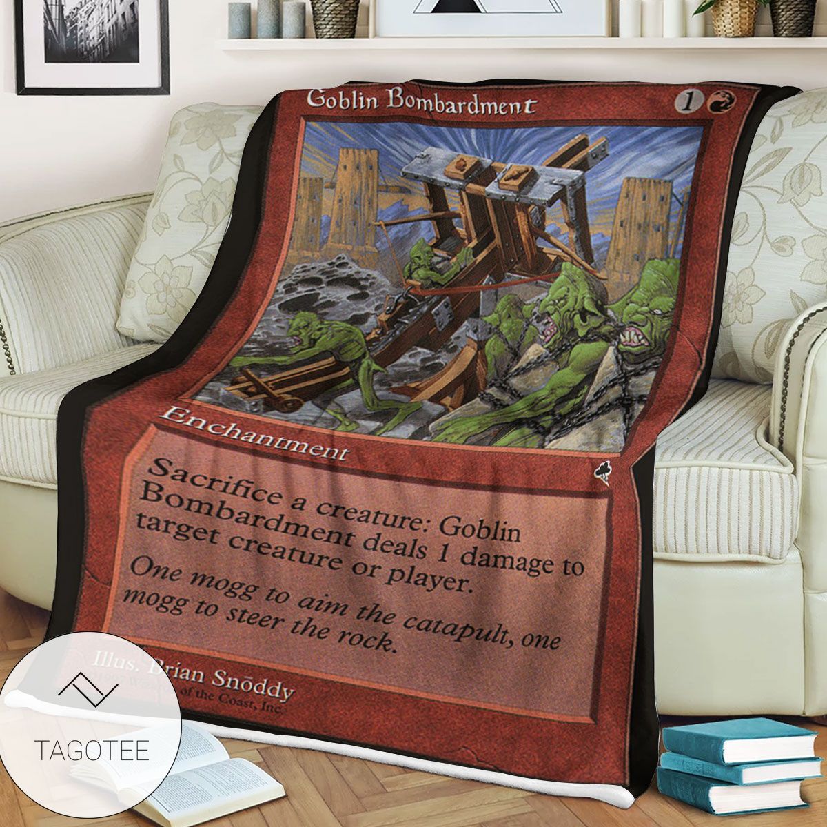 Tempest Tmp 179 Goblin Bombardment Mtg Blanket Tempest Tmp 179 Goblin Bombardment Mtg Blanket