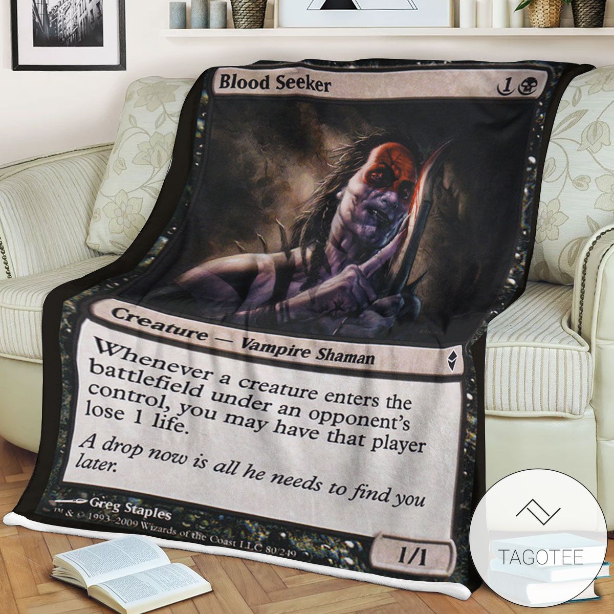 Zendikar 80 Blood Seeker Mtg Blanket Tagotee Zendikar 80 Blood Seeker Mtg Blanket Tagotee